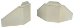 Walthers Cornerstone Single-Track Railroad Bridge Concrete Abutments Pkg(2) -- Kit - HO