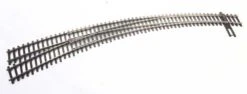 Walthers Track Code 83 Nickel Silver DCC-Friendly Curved Turnout - 20 And 24" Radii -- Left Hand -