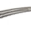 Walthers Track Code 83 Nickel Silver DCC-Friendly Curved Turnout - 24 And 28" Radii -- Left Hand -