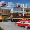 Walthers SceneMaster Modern Cantilever Grade Crossing Signal -- Two Lane - HO
